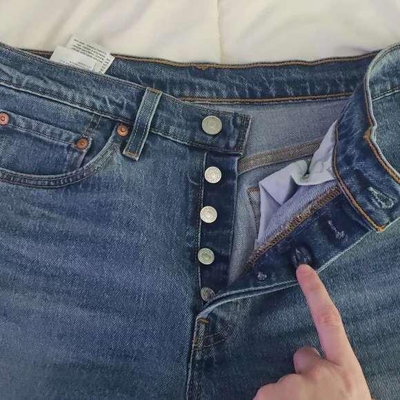 Levi's 501 Straight Skinny Jeans - Picture 3 of 7